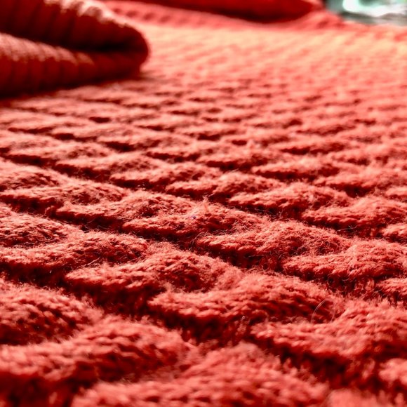 VTG Tower Hill Cable Knit Turtleneck Sweater Tunic - Picture 6 of 8